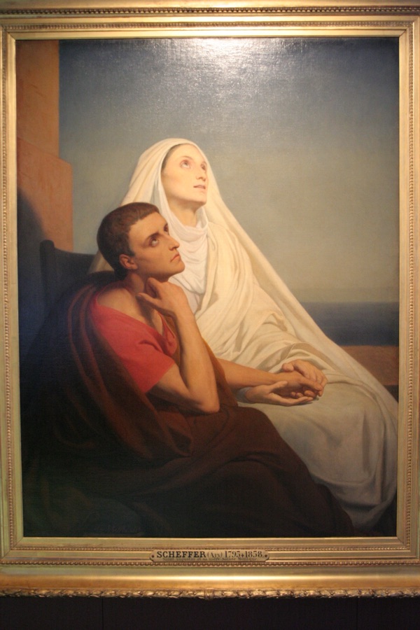 Augustine of Hippo and his mother Saint Monica by Johann Dréo from Chartres
