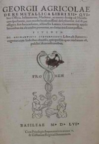 Georg Agricola Book